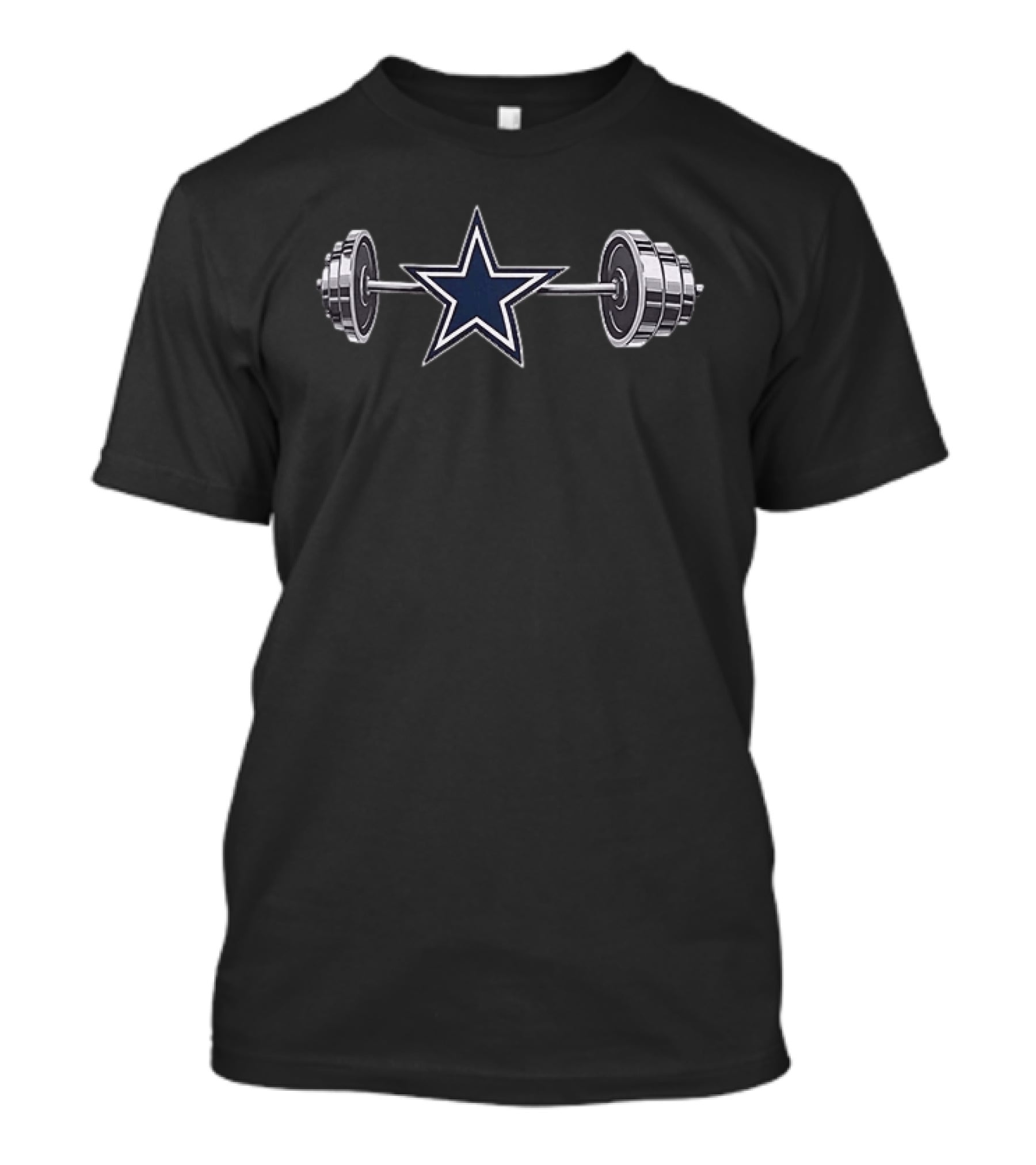 Dallas Cowboys Star Barbell 2026 Fitness Motivation T-Shirt