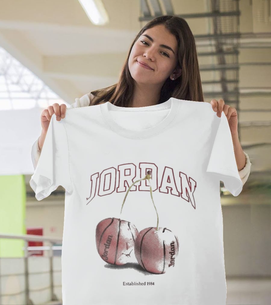 Jordan Established 1984 Basketball Cherries T-Shirt