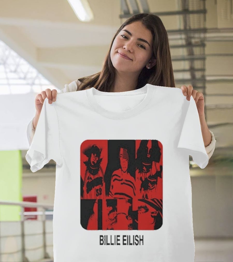 Billie Eilish Thermal Be Collage Photo T-Shirt