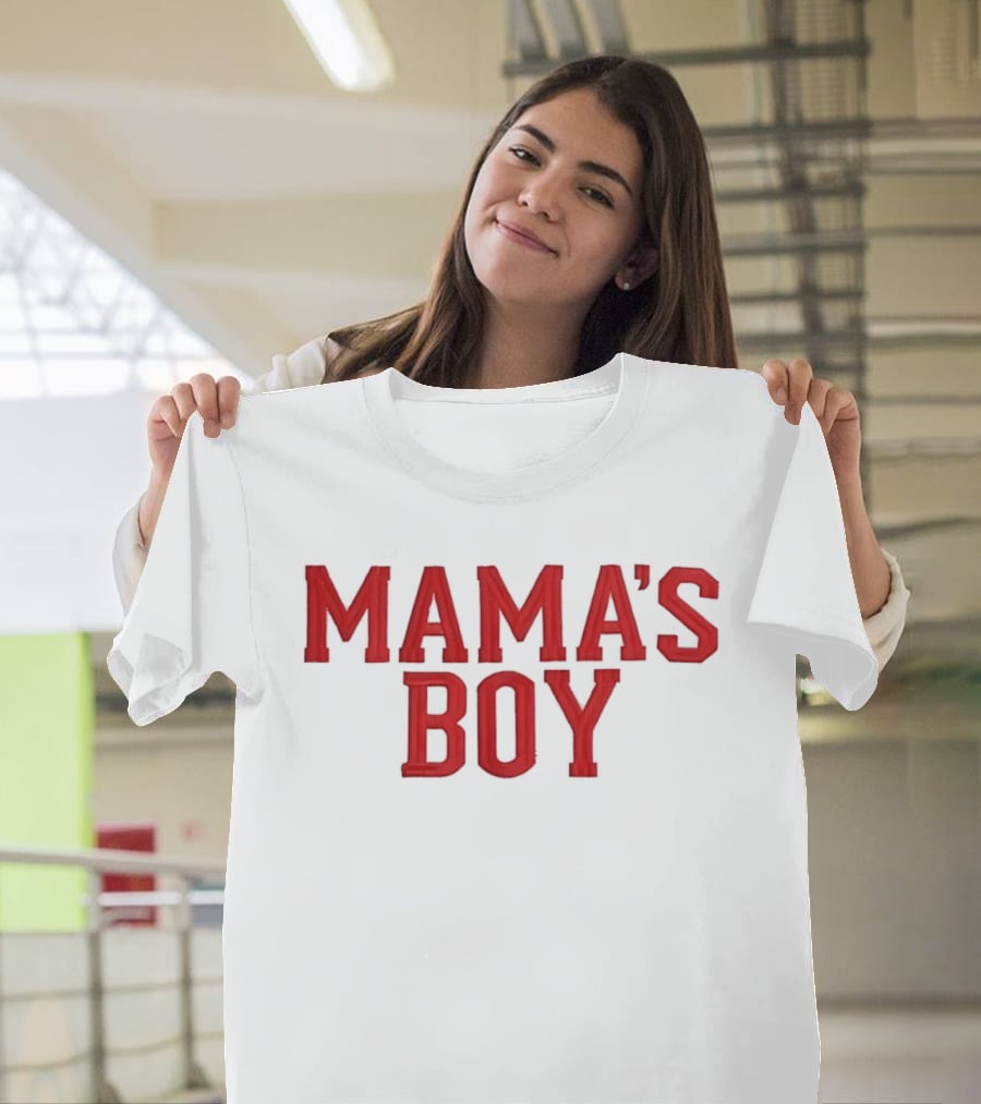 Mama's Boy Red Varsity T-Shirt