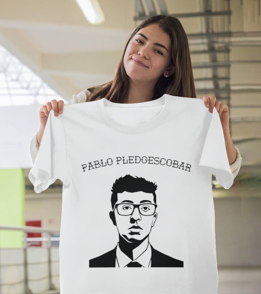 Pablo Pledgescobar Vector Glasses Man T-Shirt