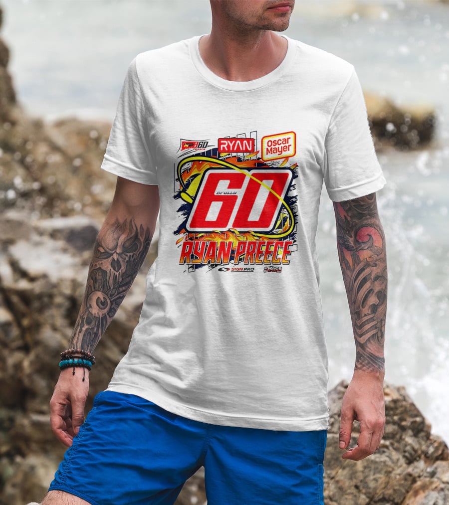 Ryan Preece NASCAR 60 Oscar Mayer Racing Sport McWills T-Shirt