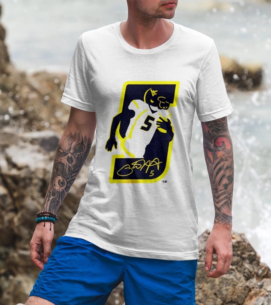 Thank You Pat White 5 West Virginia Mountaineers Retirement 84 T-Shirt