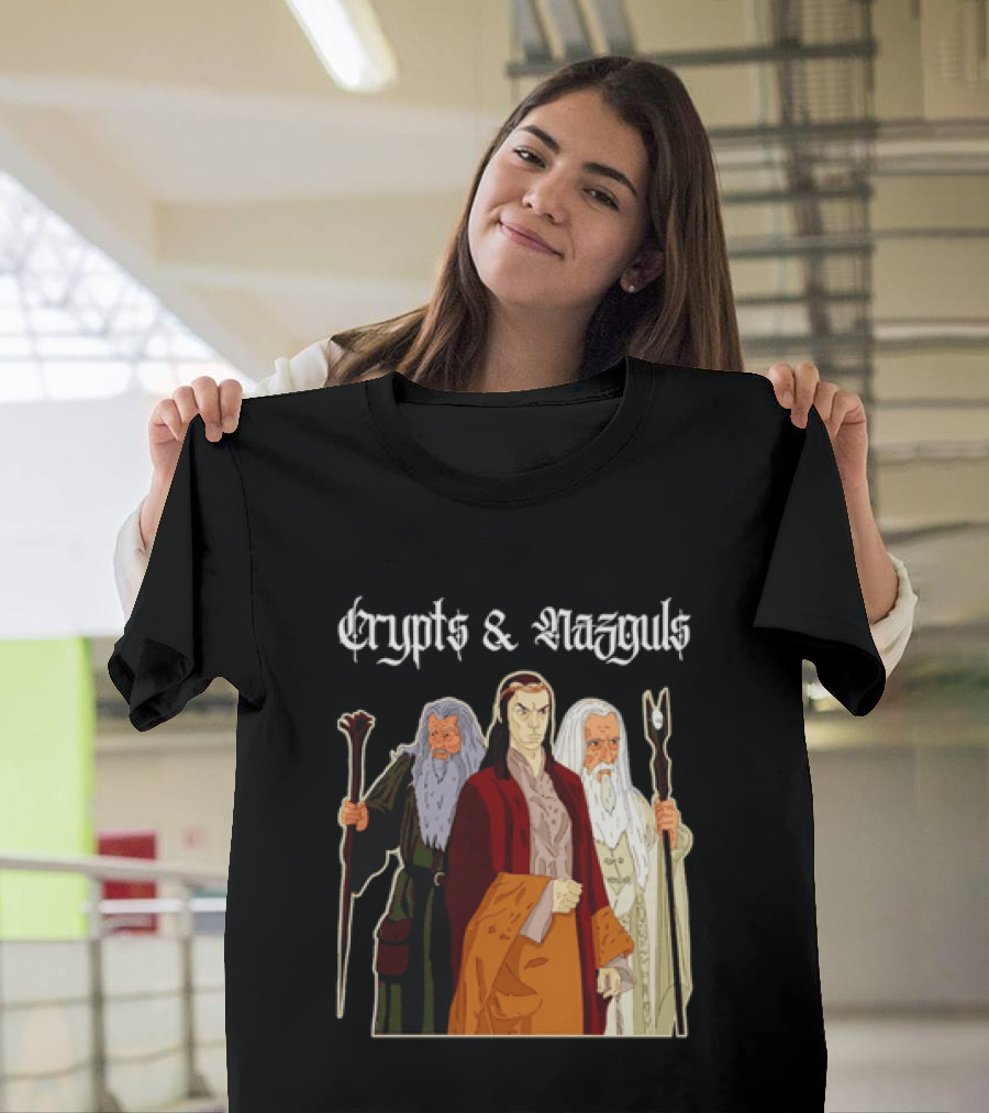 Crypts & Nazguls Dark Wizards Fantasy T-Shirt