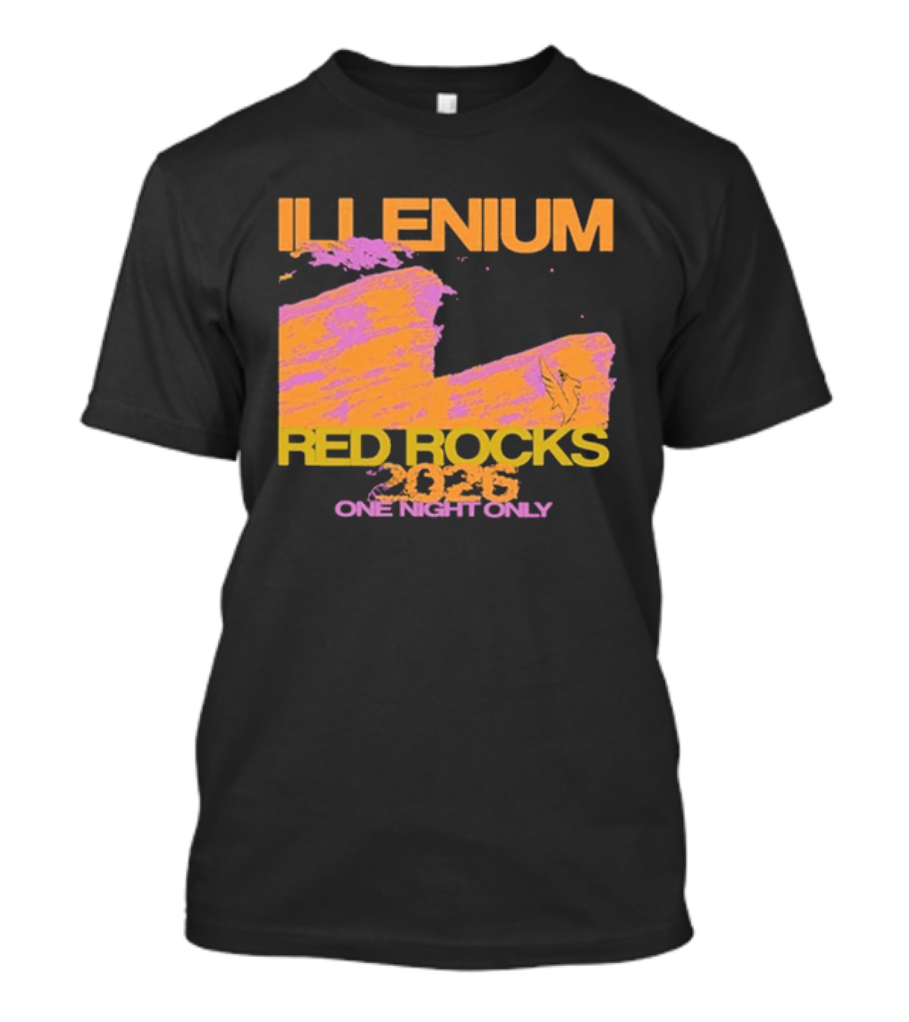 ILLENIUM Red Rocks 2026 One Night Only Event August 19 T-Shirt