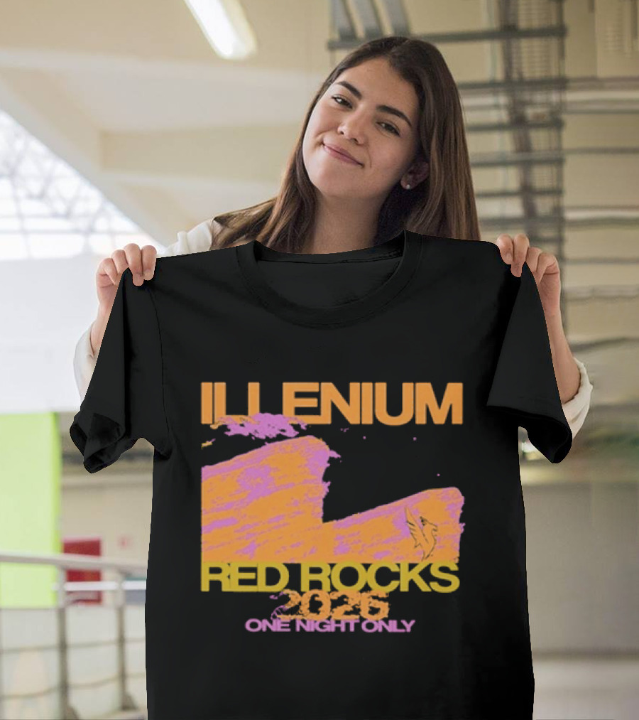 ILLENIUM Red Rocks 2026 One Night Only Event August 19 T-Shirt