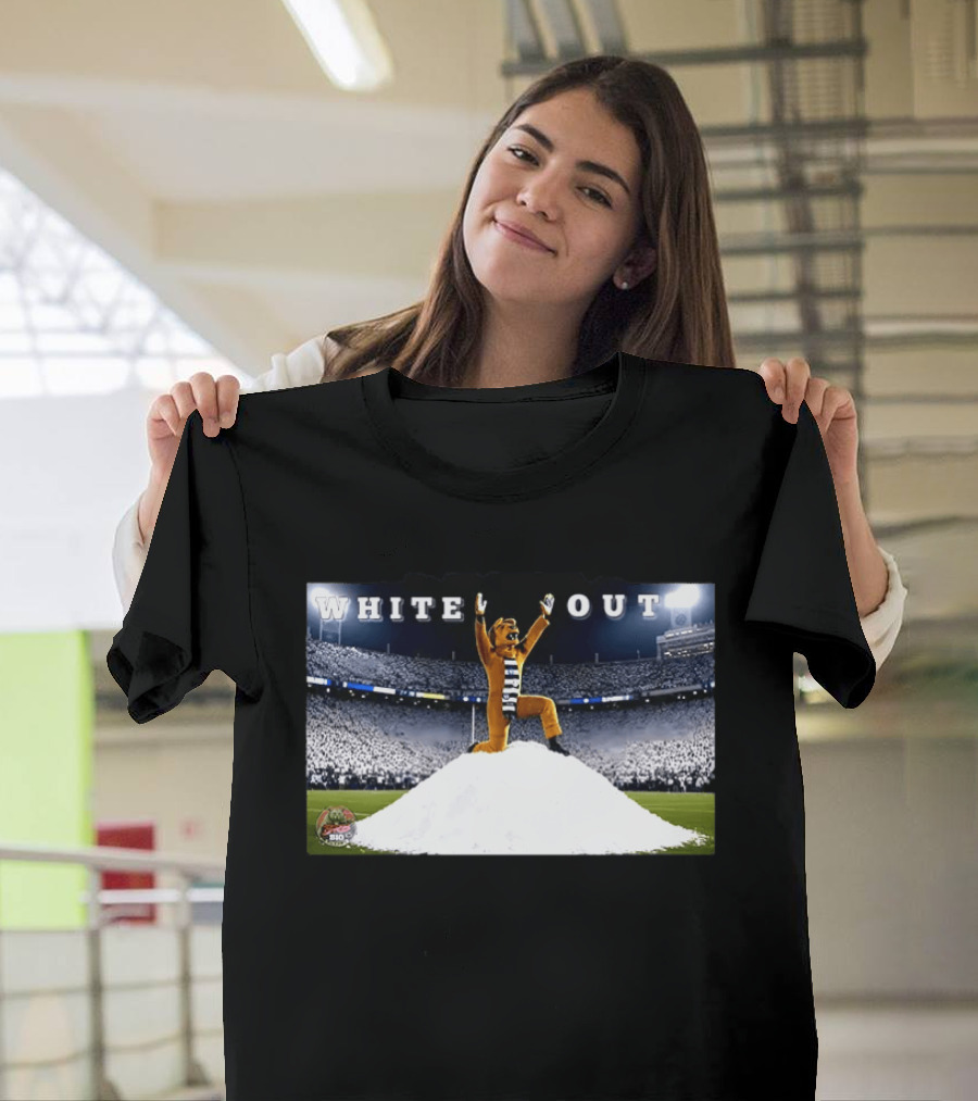Pablo Pledgescobar Penn State Nittany Lines White Out Stadium Mascot Celebration T-Shirt