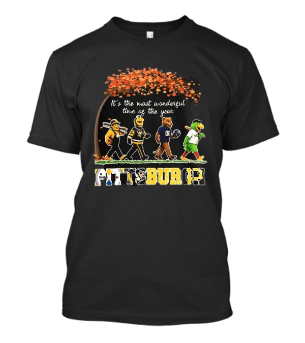 Pittsburgh Steelers Penguins Pirates It's The Most Wonderful Time Of Year Autumn T-Shirt