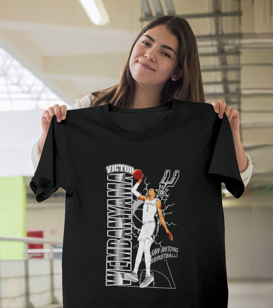 San Antonio Spurs Victor Wembanyama Basketball T-Shirt