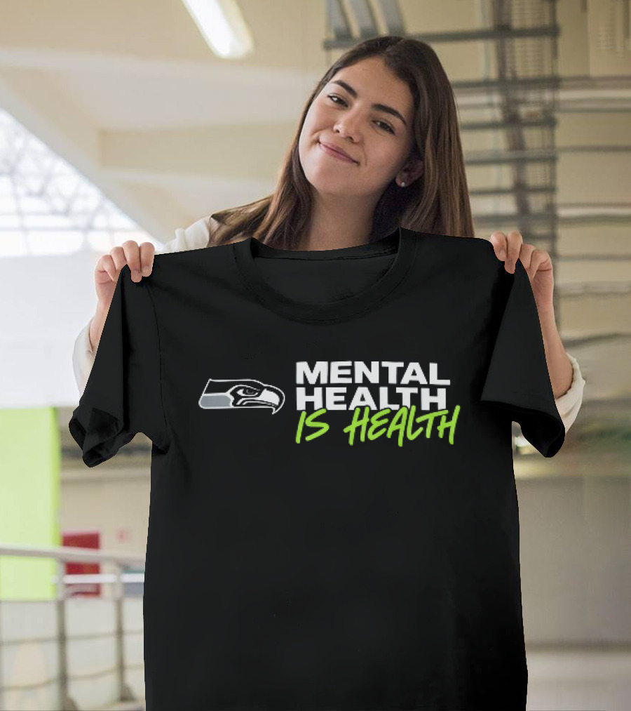 Seattle Seahawks Mental Health Is Health Bird Head T-Shirt