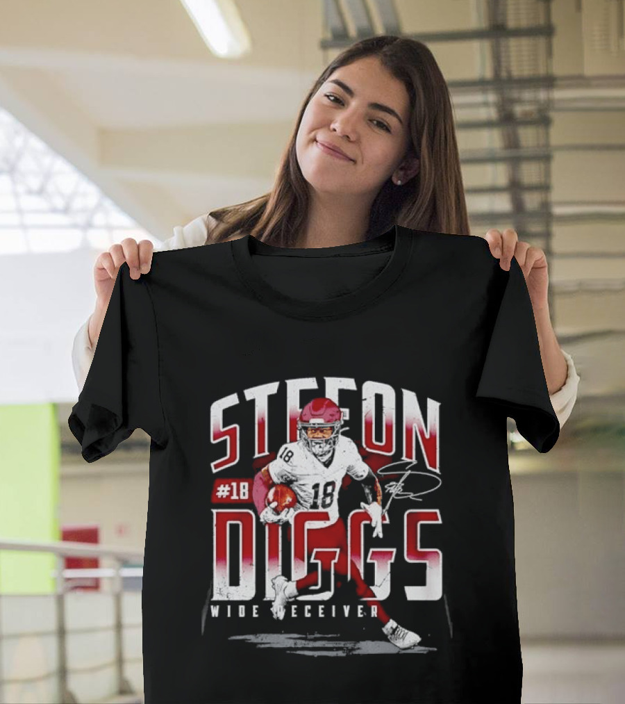 Stefon Diggs #14 Wide Receiver Football Player T-Shirt