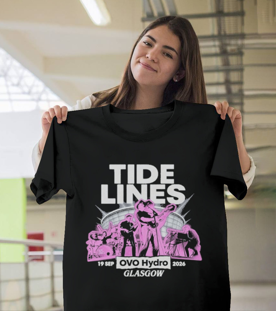 Tide Lines Live OVO Hydro September 19 2026 Glasgow Event T-Shirt