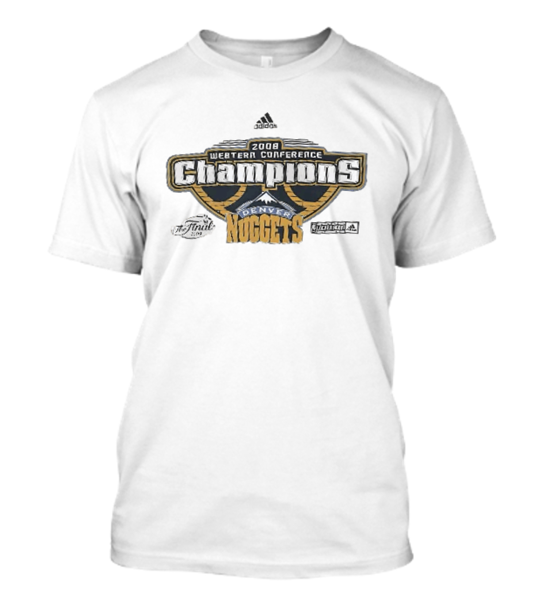 2008 Western Conference Champions Adidas NBA Finals Denver Nuggets T-Shirt