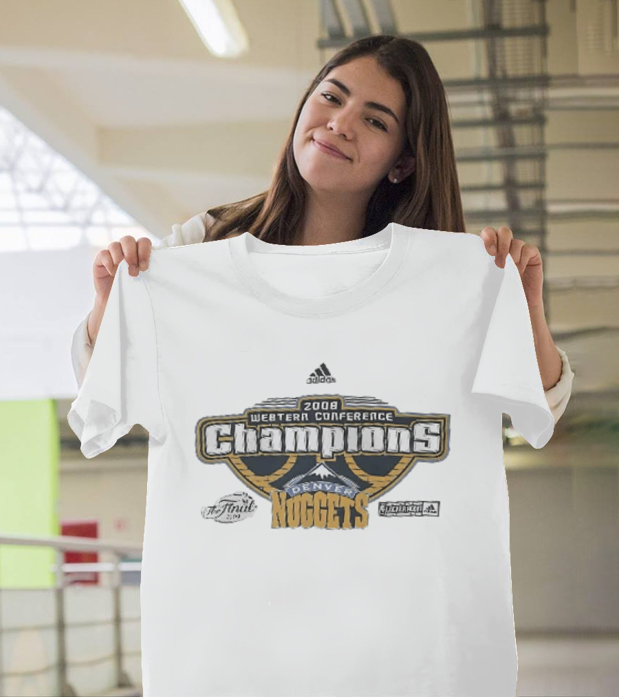 2008 Western Conference Champions Adidas NBA Finals Denver Nuggets T-Shirt