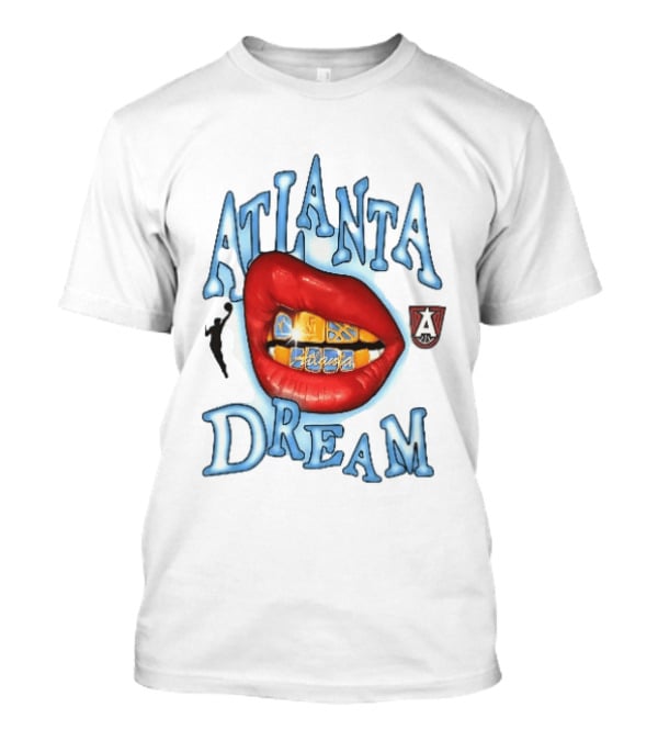 Atlanta Dream Red Lips Gold Grillz WNBA Player T-Shirt