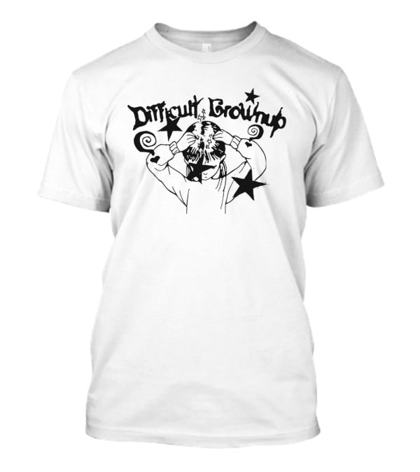 Difficult Growing Up Stars And Spirals Ringer T-Shirt