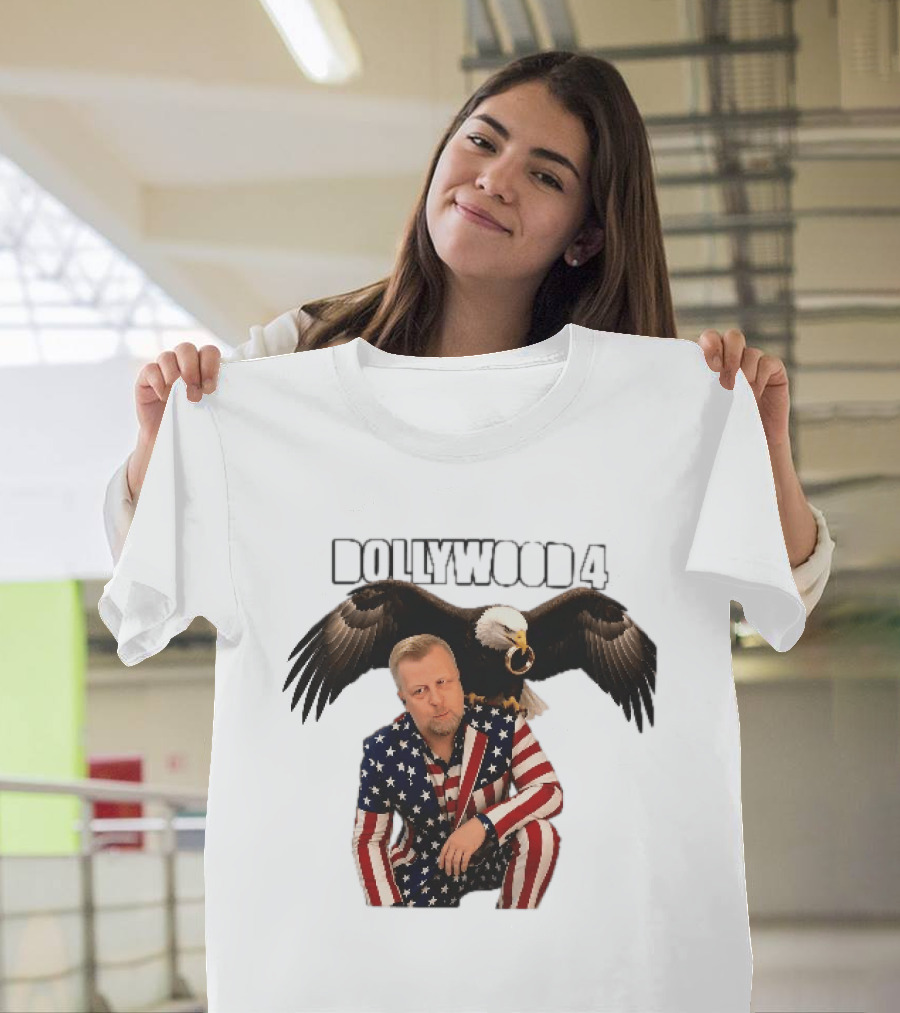 Dollywood 4 American Flag Suit Bald Eagle Ring T-Shirt