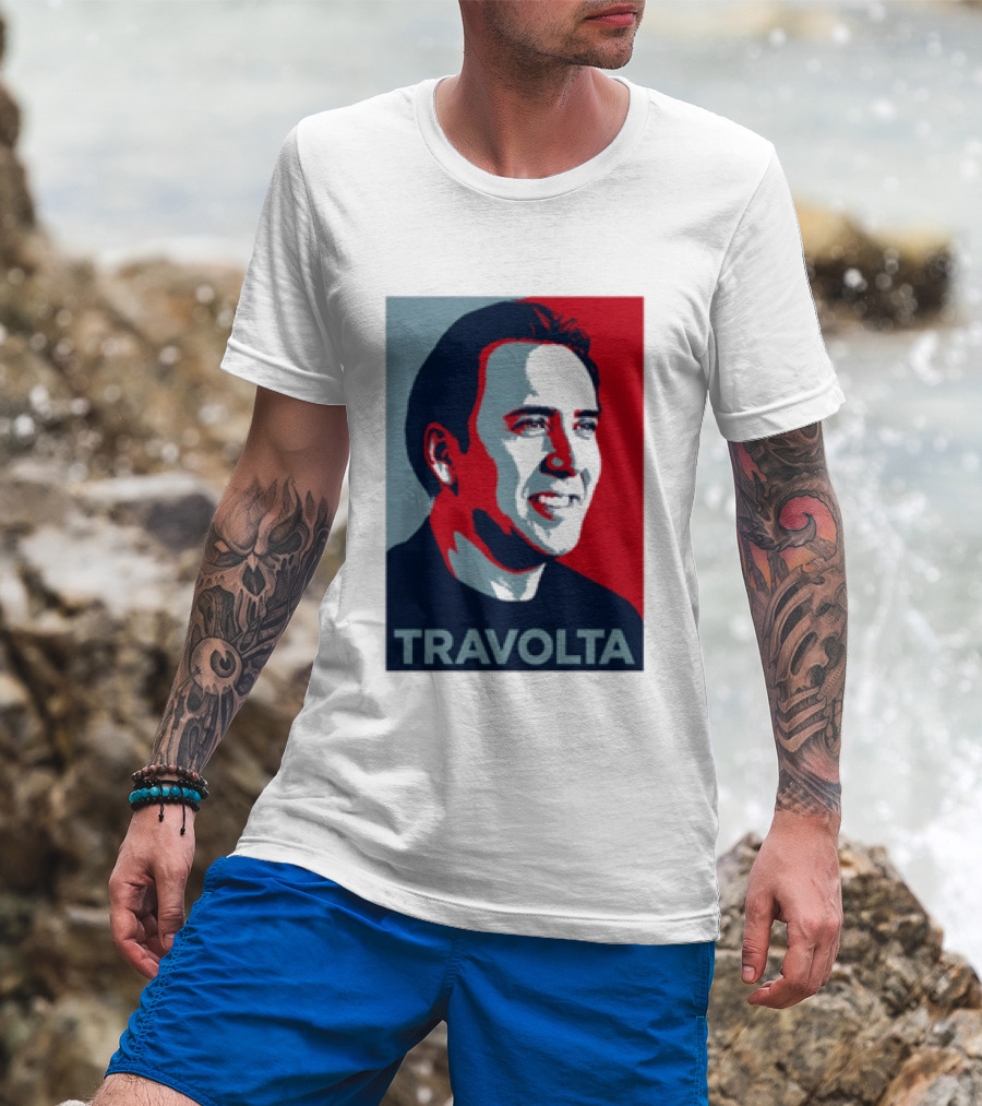 Nicolas Cage Travolta Hope Face Off Image T-Shirt