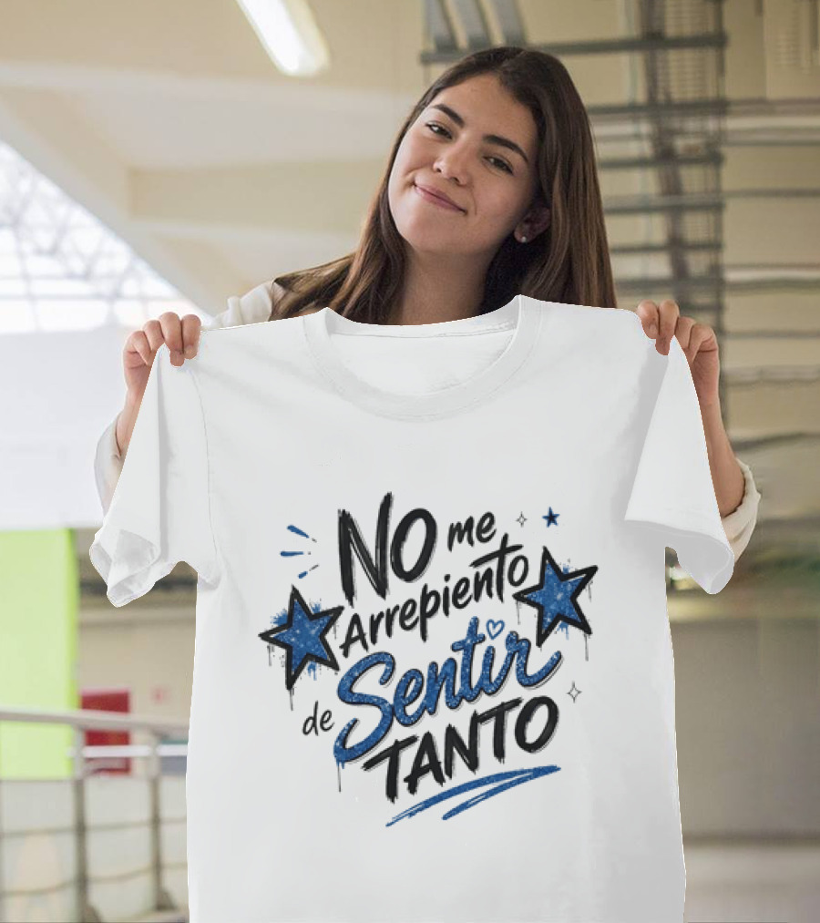 No Me Arrepiento De Sentir Tanto Stars Heart T-Shirt