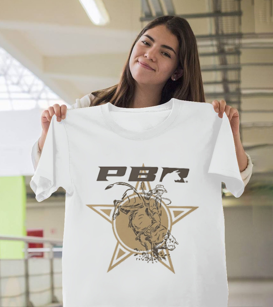 PBR Bull Riding Star Stylized Bull Rider T-Shirt