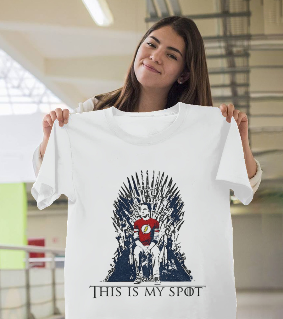 The Big Bang Theory Sheldon Cooper This Is My Spot Iron Throne T-Shirt