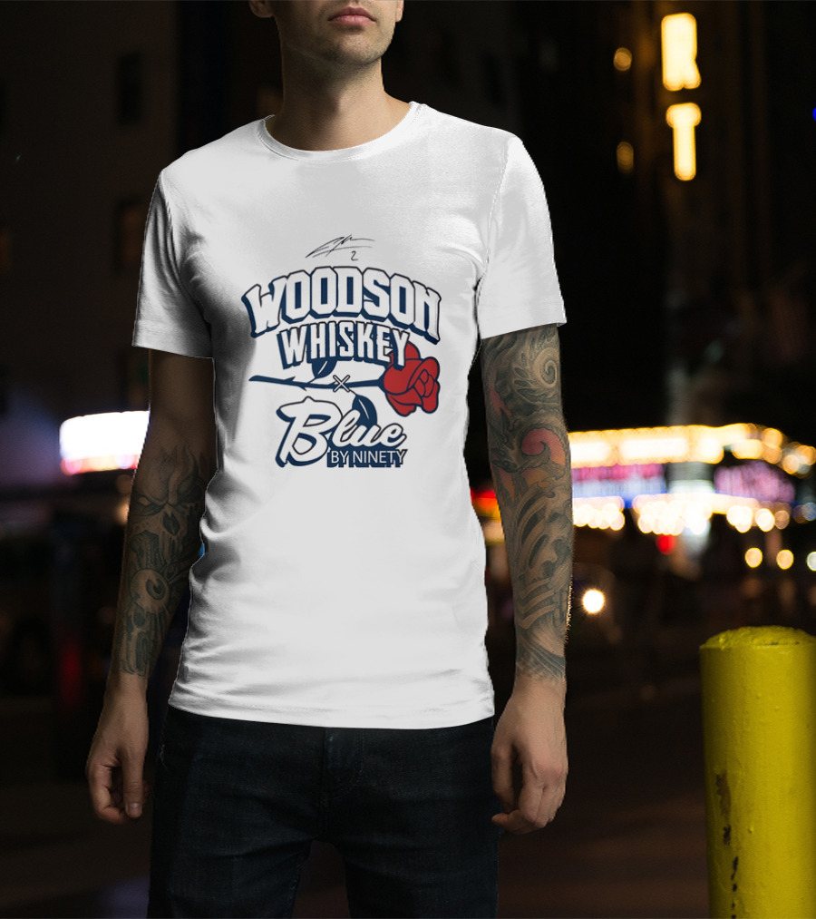 Woodson Whiskey Blue By Ninety Red Rose Collaboration T-Shirt