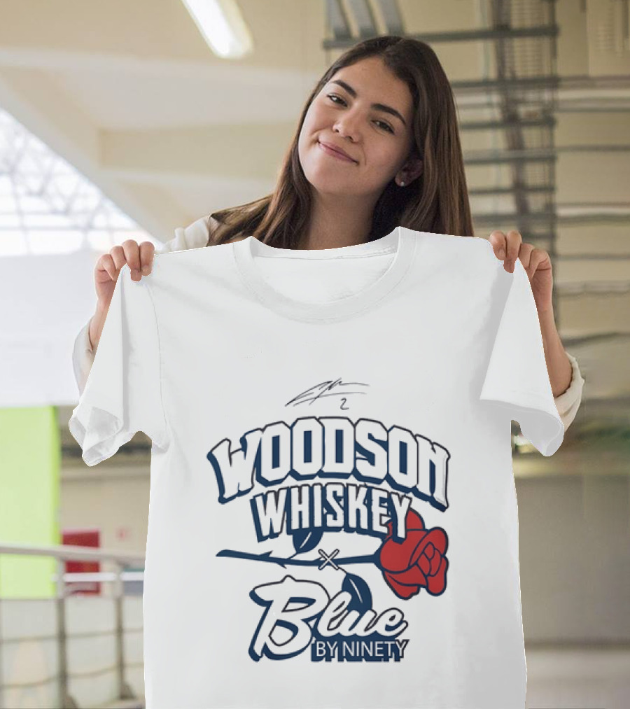 Woodson Whiskey Blue By Ninety Red Rose Collaboration T-Shirt