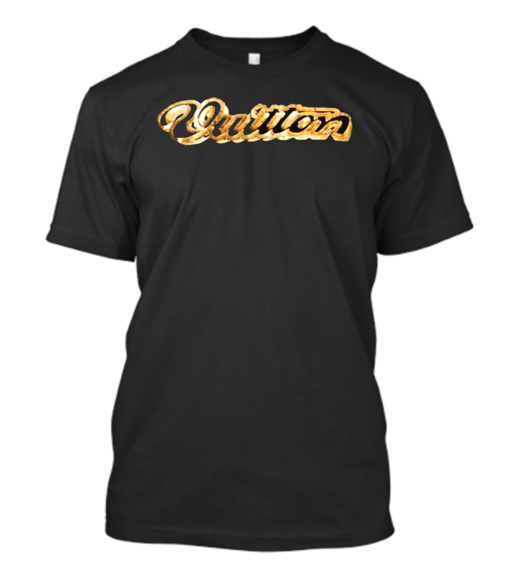 50 Cent Vuitton 3D Gold T-Shirt