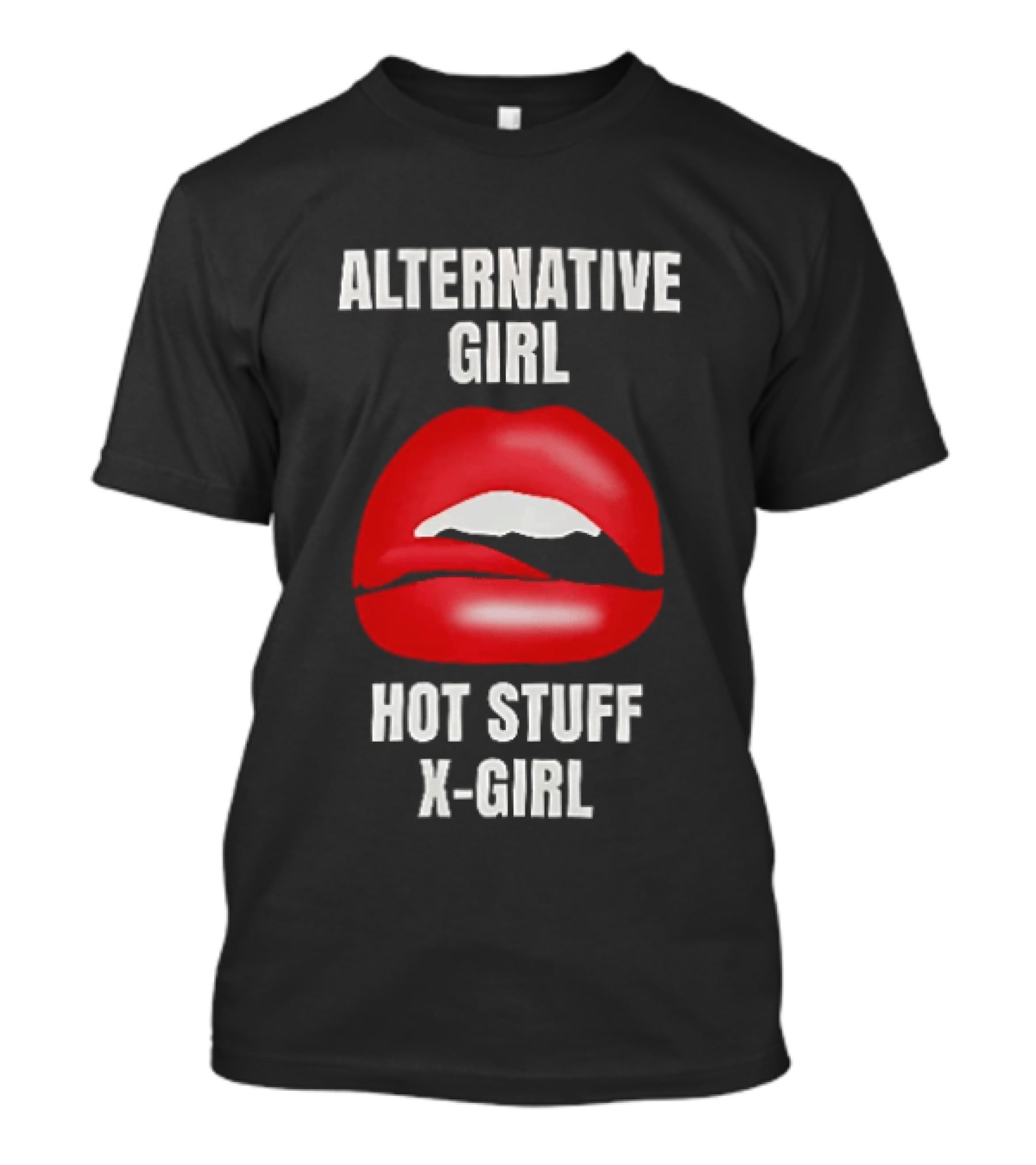 Alternative Girl Hot Stuff X Girl Red Lips T-Shirt