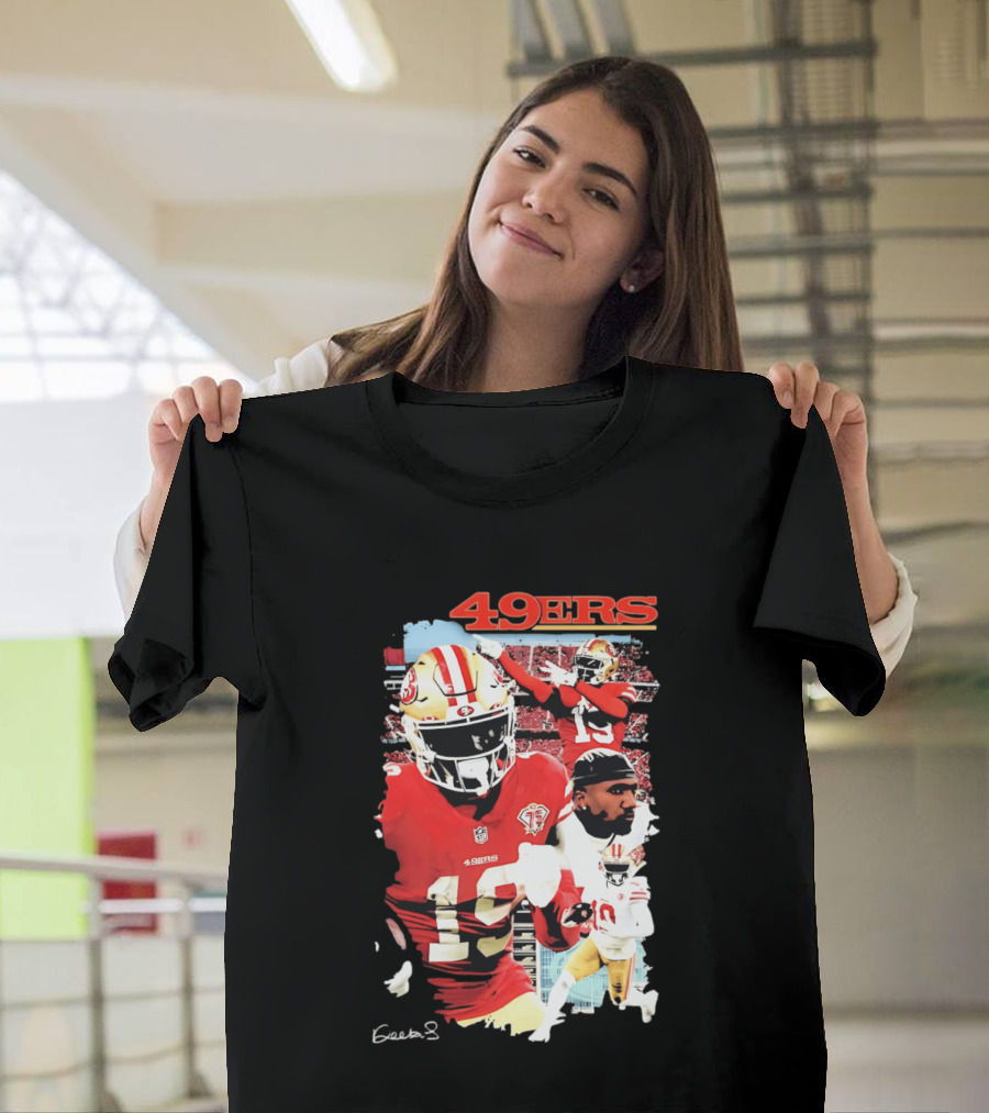 San Francisco 49ers Deebo Samuel 19 NFL Football Collage T-Shirt