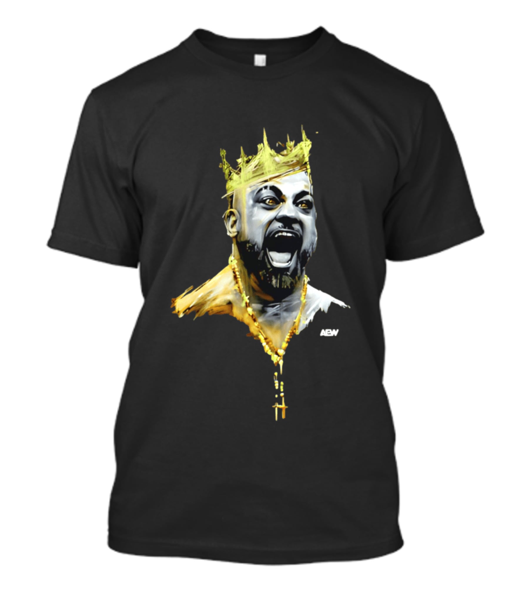 Eddie Kingston AEW Royalty Crown Gold Necklace T-Shirt