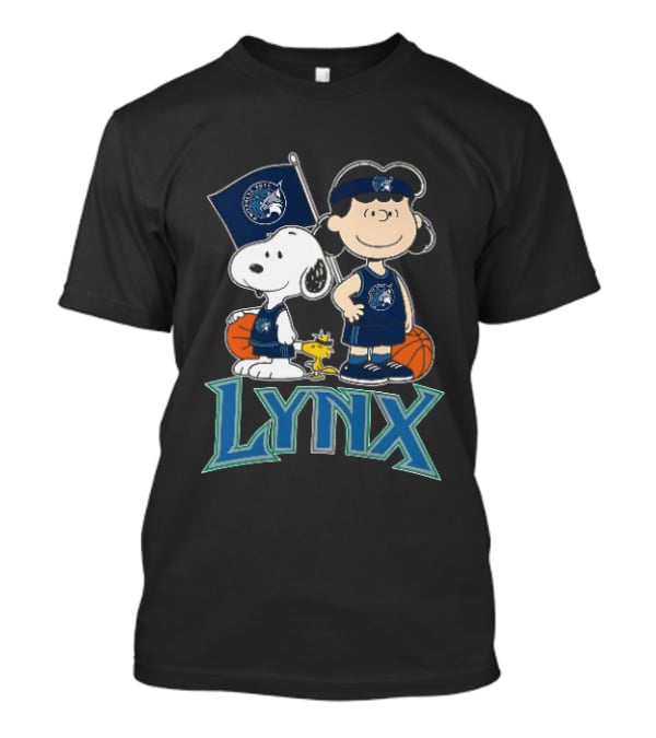 NIYNNENE SOTA LYNX Snoopy Lucy Peanuts Basketball T-Shirt