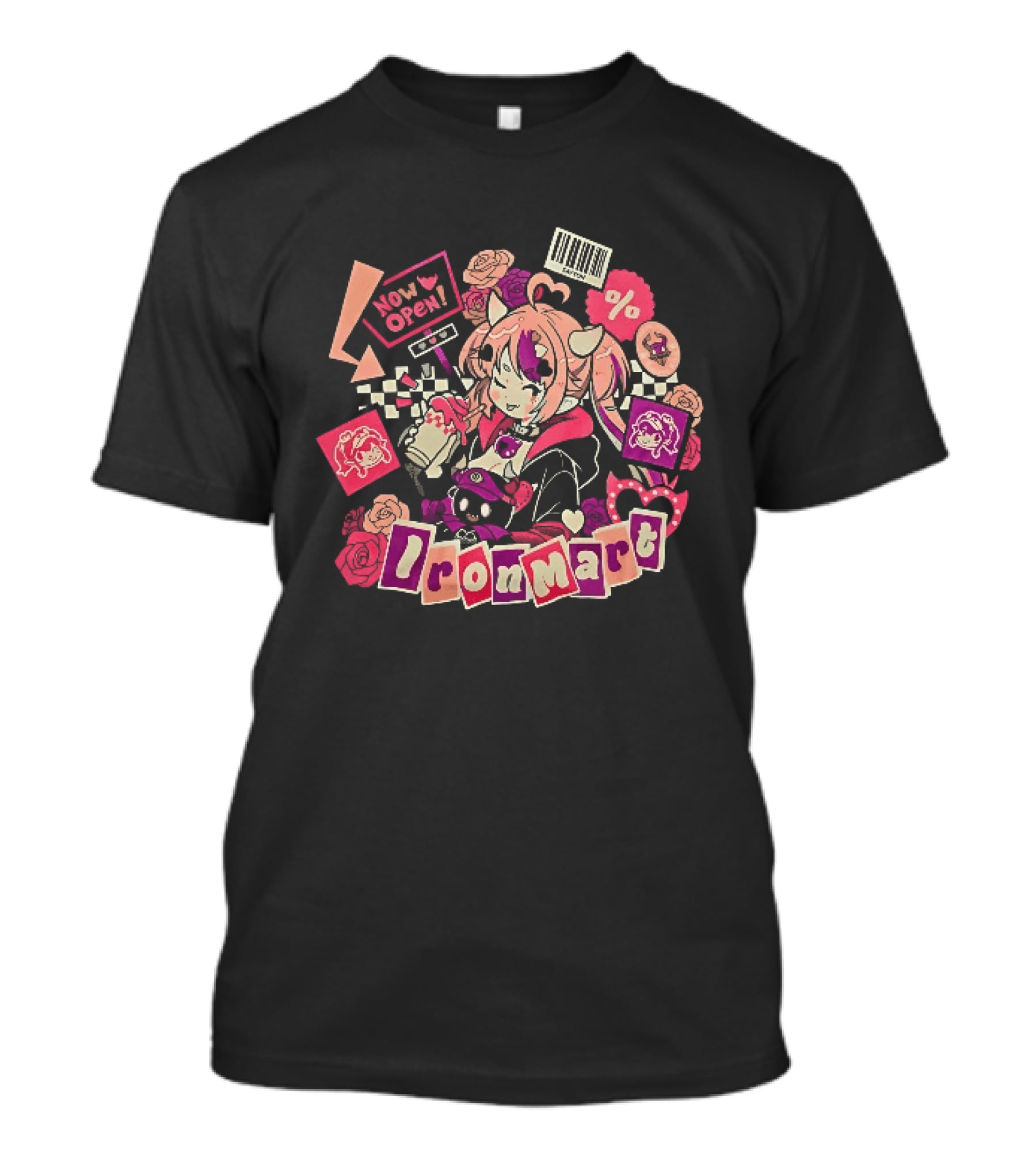 Ironmart Now Open Ironmouse Anime Girl Sale T-Shirt