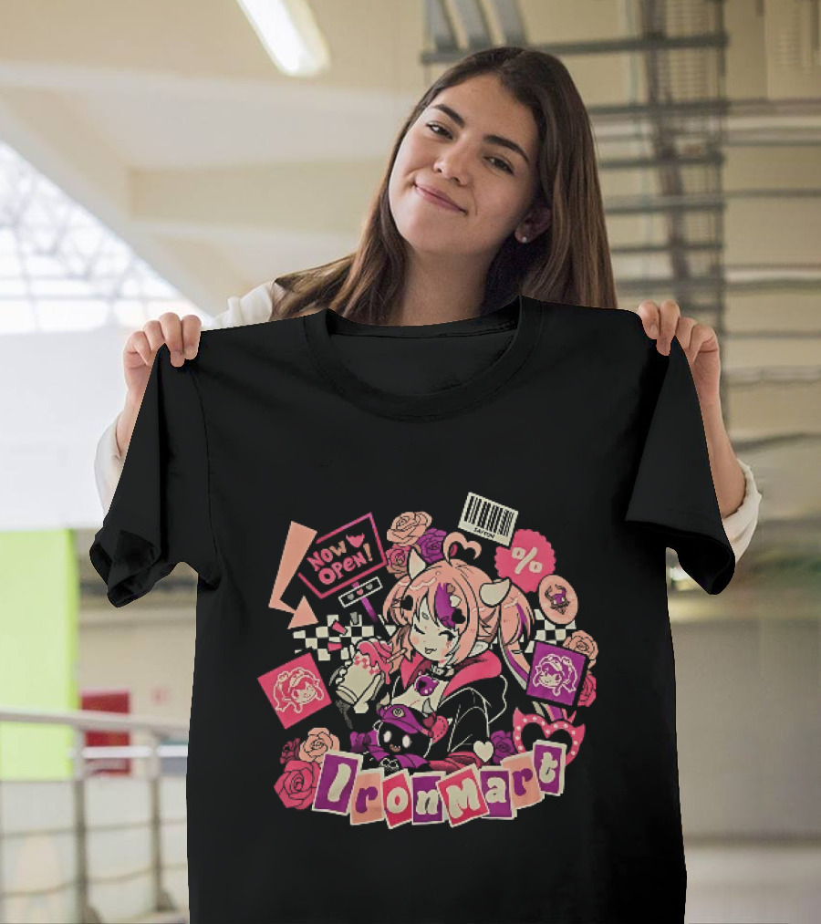 Ironmart Now Open Ironmouse Anime Girl Sale T-Shirt