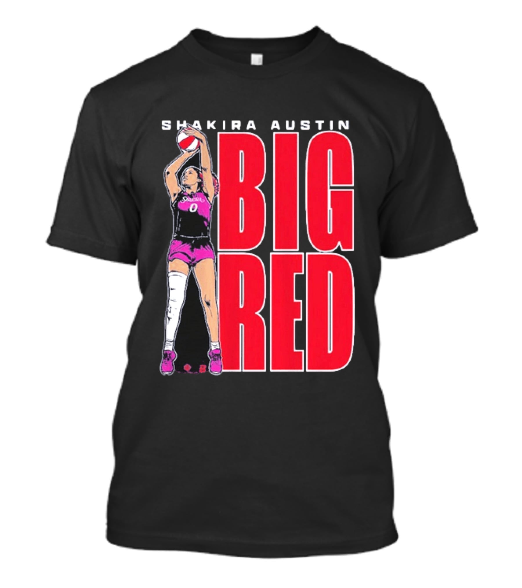 Shakira Austin Big Red Basketball Player T-Shirt