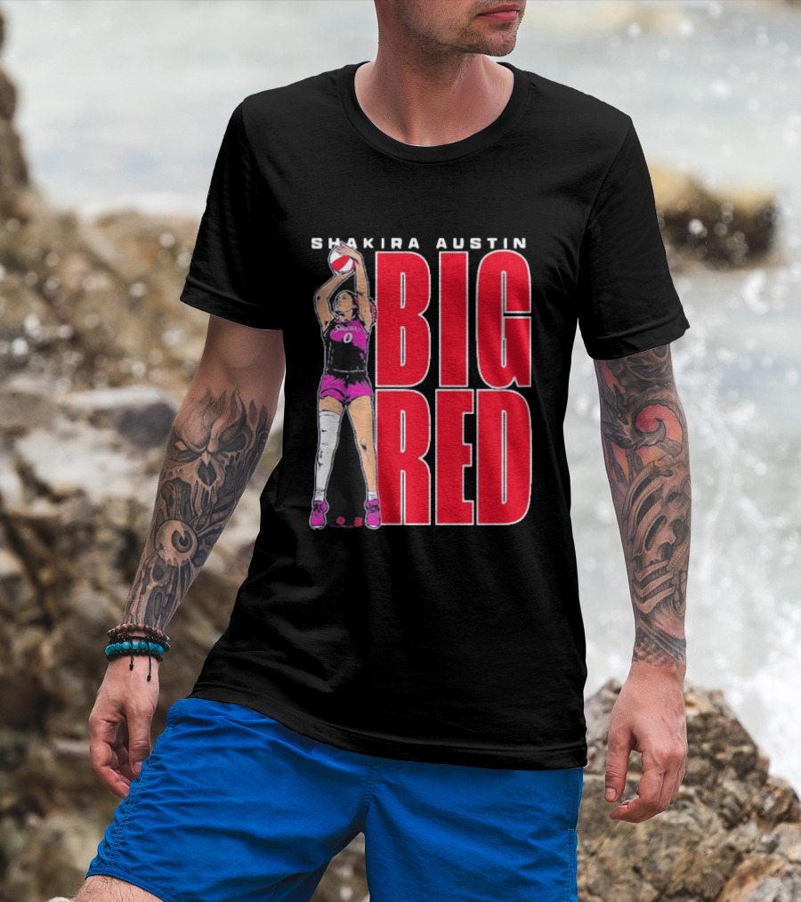 Shakira Austin Big Red Basketball Player T-Shirt