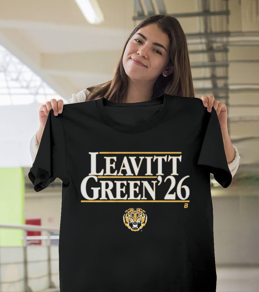 LSU Tiger Football Leavitt Green '26 T-Shirt