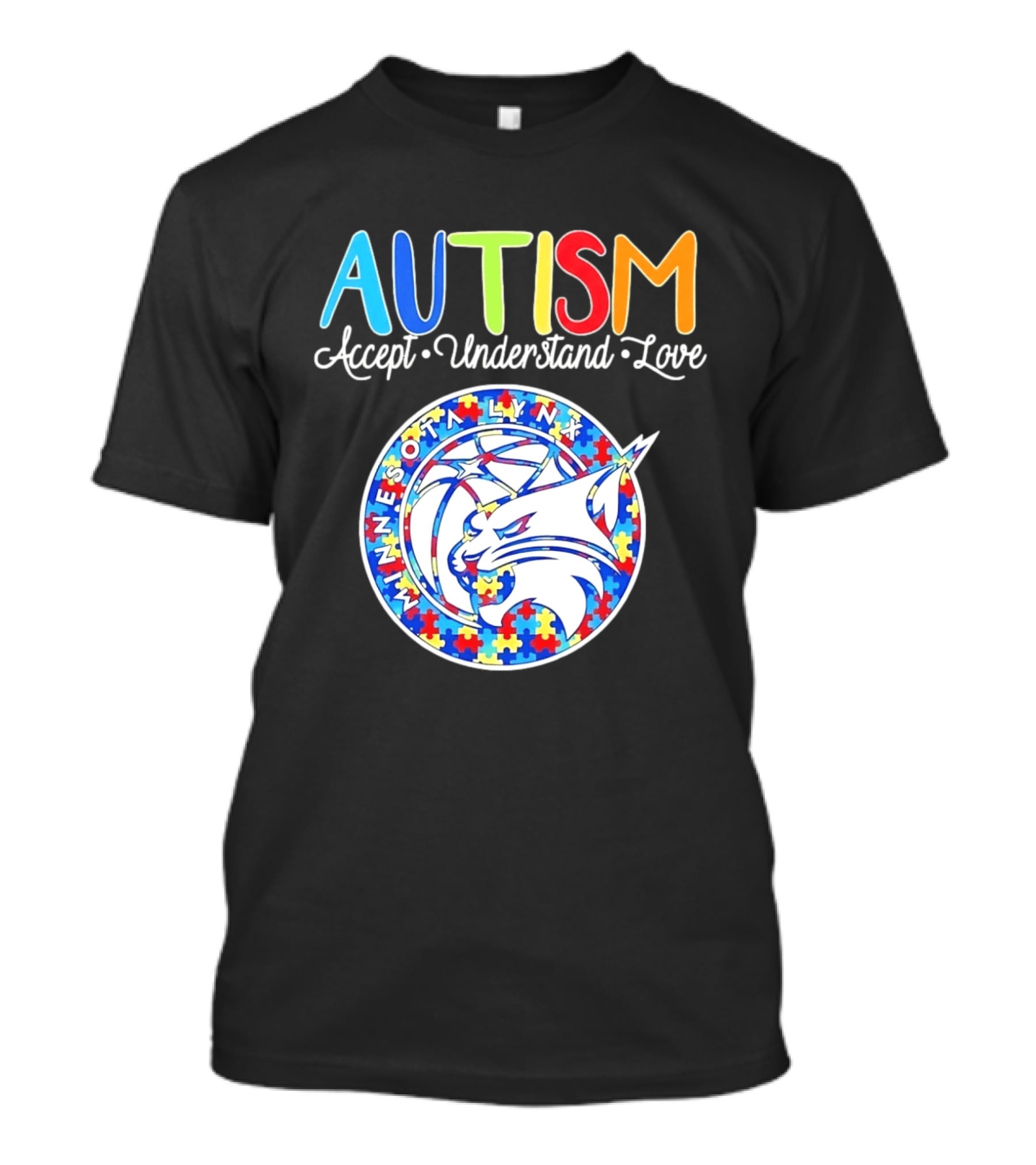 Minnesota Lynx Autism Accept Understand Love 2026 T-Shirt