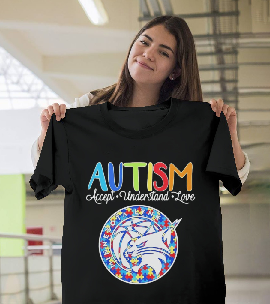 Minnesota Lynx Autism Accept Understand Love 2026 T-Shirt