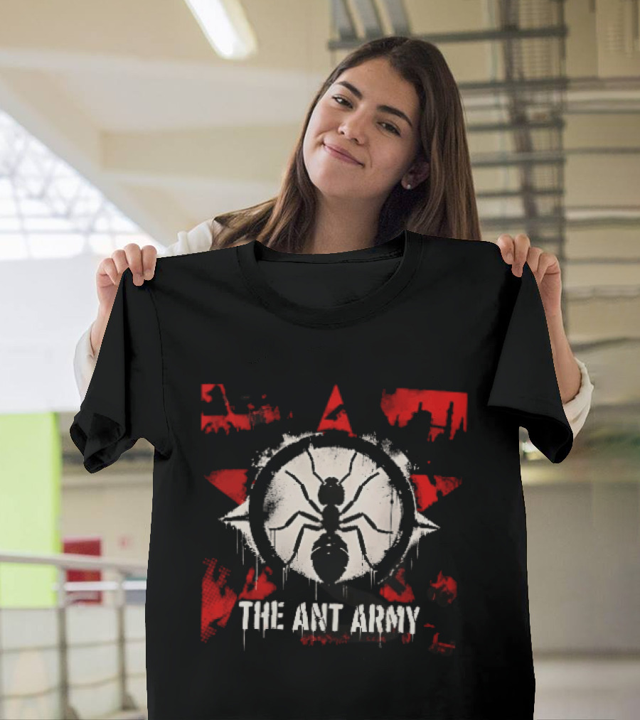 The Ant Army Red Star Grunge T-Shirt