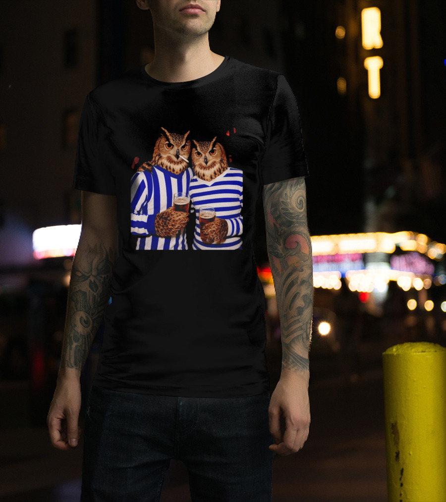 The Owls Night Out Classic Football Smoking Beer Party T-Shirt