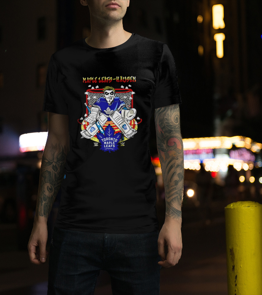 Toronto Maple Leafs Danhausen NHL Hockey WWE T-Shirt