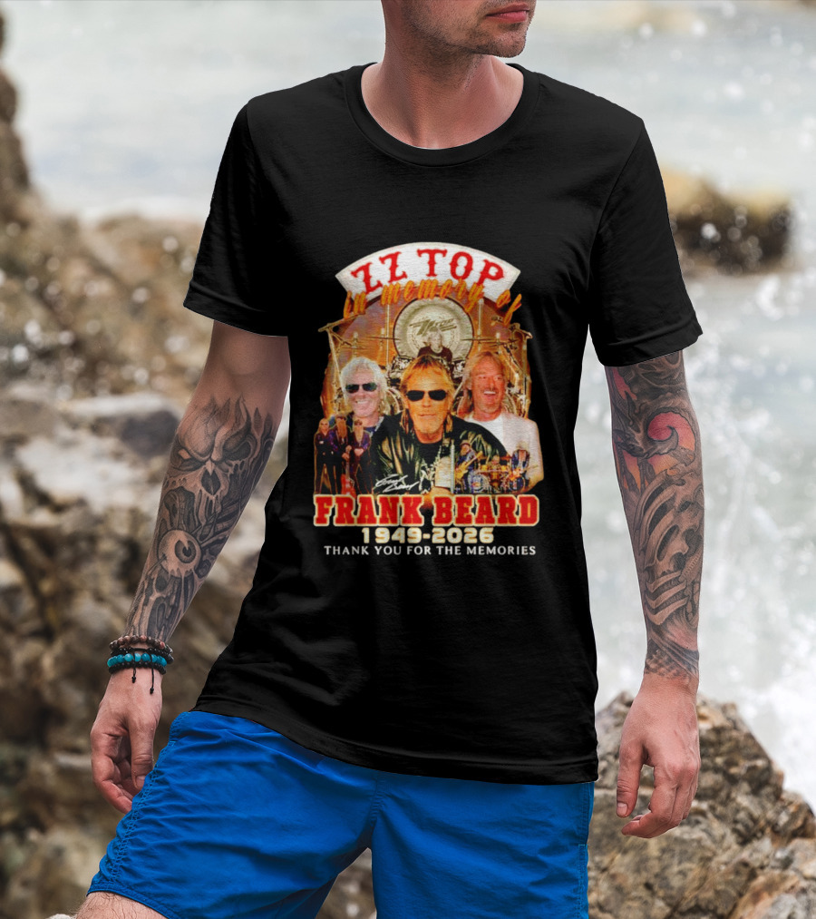 ZZ Top Frank Beard 1949 2026 In Memory Thank You For The Memories T-Shirt