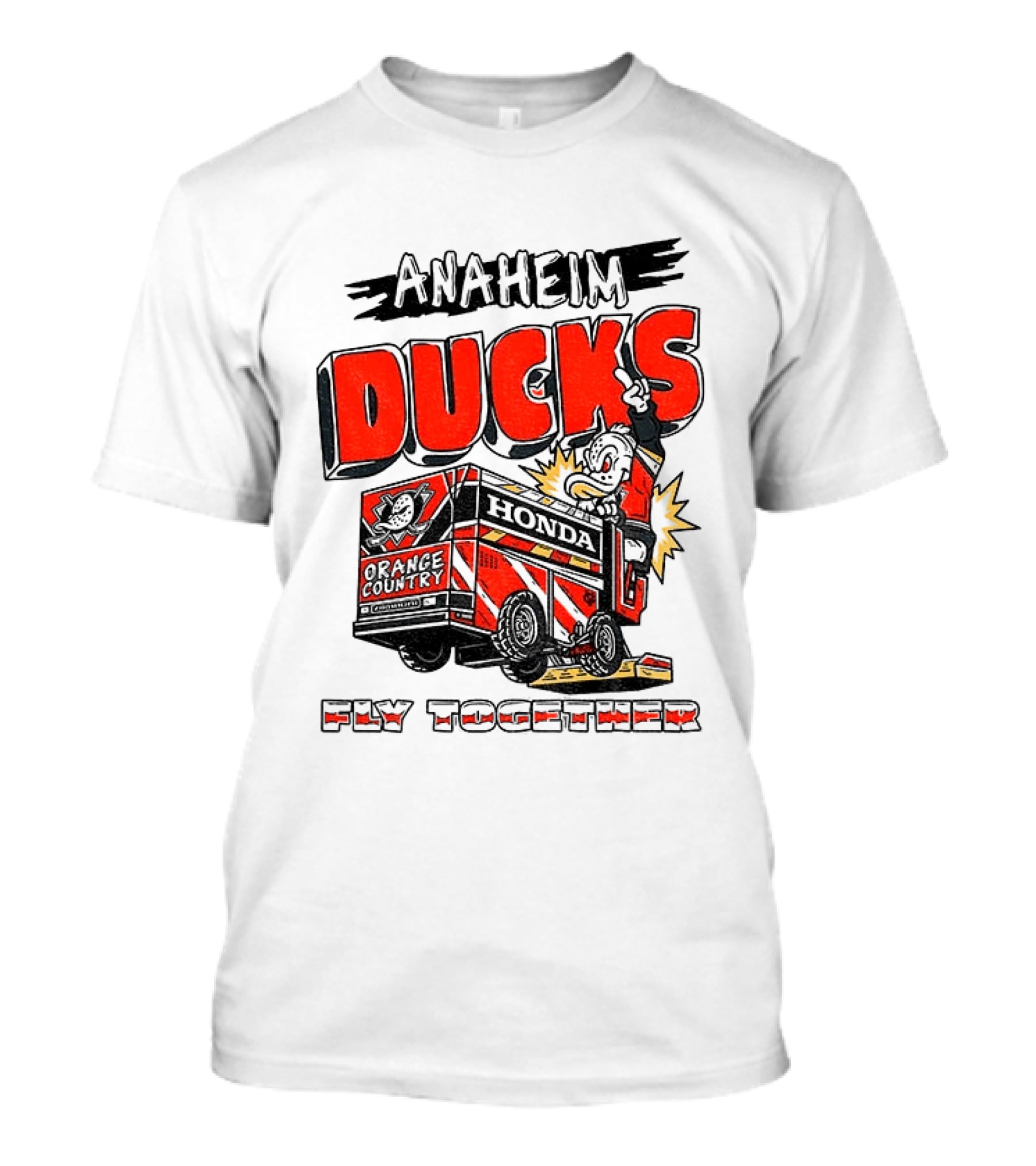 Anaheim Ducks Hockey Create Culture Honda Fly Together T-Shirt