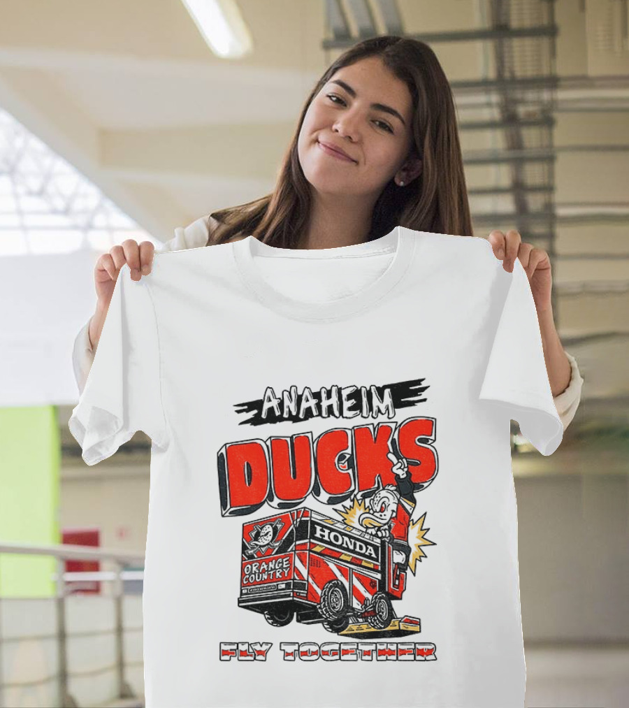 Anaheim Ducks Hockey Create Culture Honda Fly Together T-Shirt