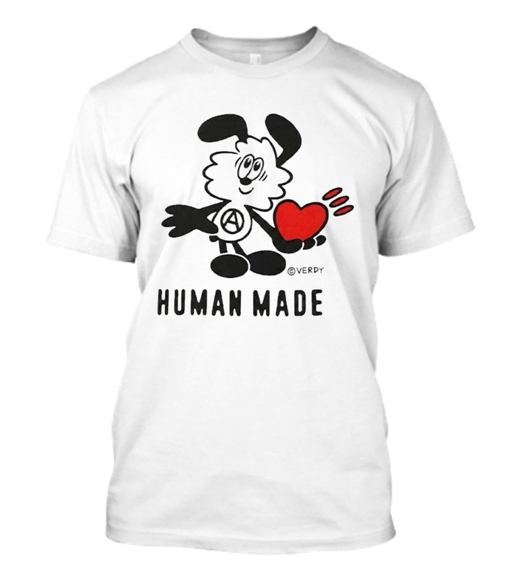 HUMAN MADE X VERDY BTS JHope Heart Character In Toronto T-Shirt