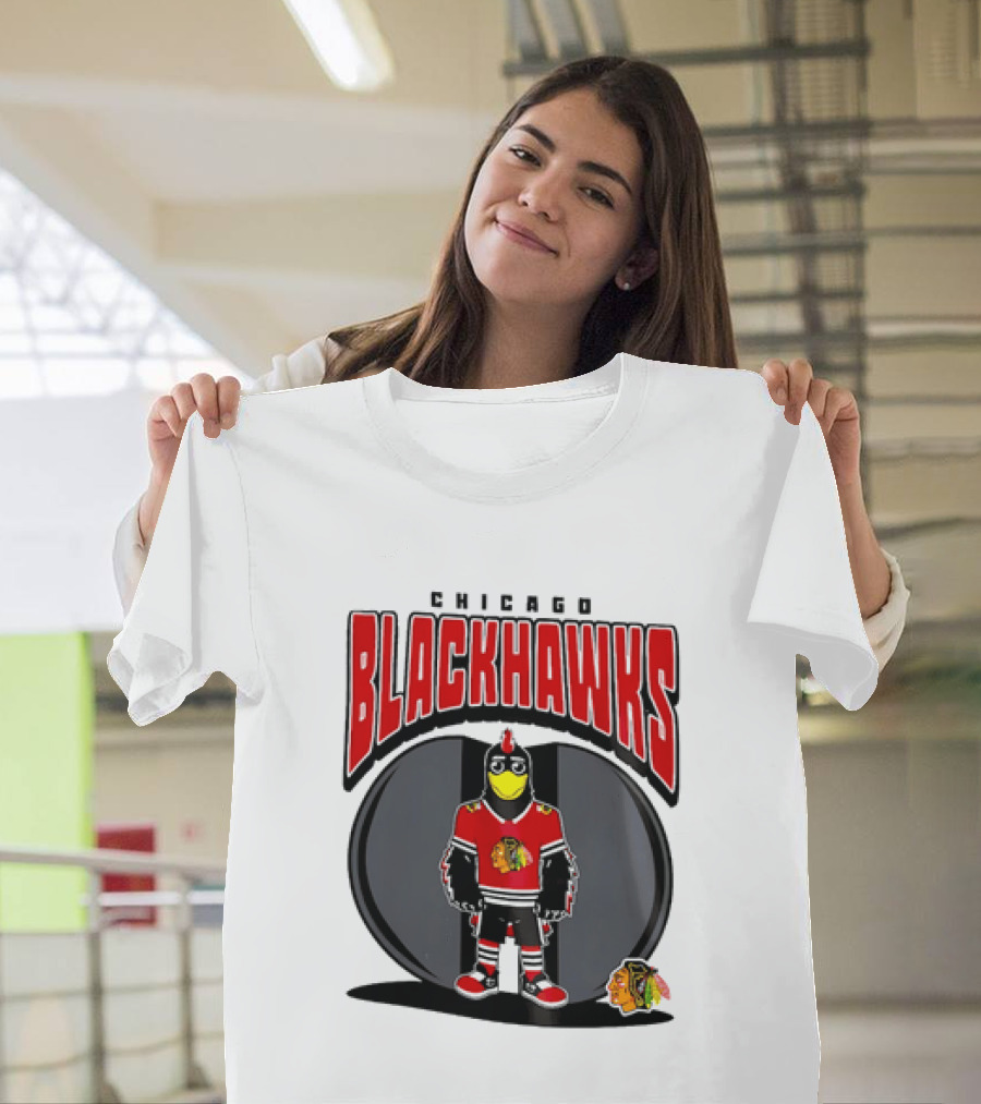 Chicago Blackhawks Mania NHL 2026 Mascot Hockey Fan Gear T-Shirt