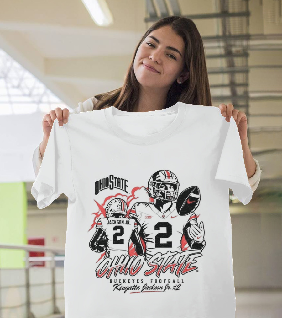 Ohio State Buckeyes Kenyatta Jackson Jr No 2 Football Player T-Shirt