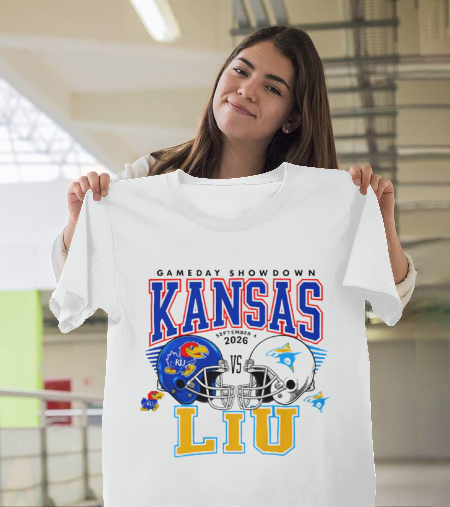 Kansas Vs LIU Gameday Showdown September 2026 T-Shirt