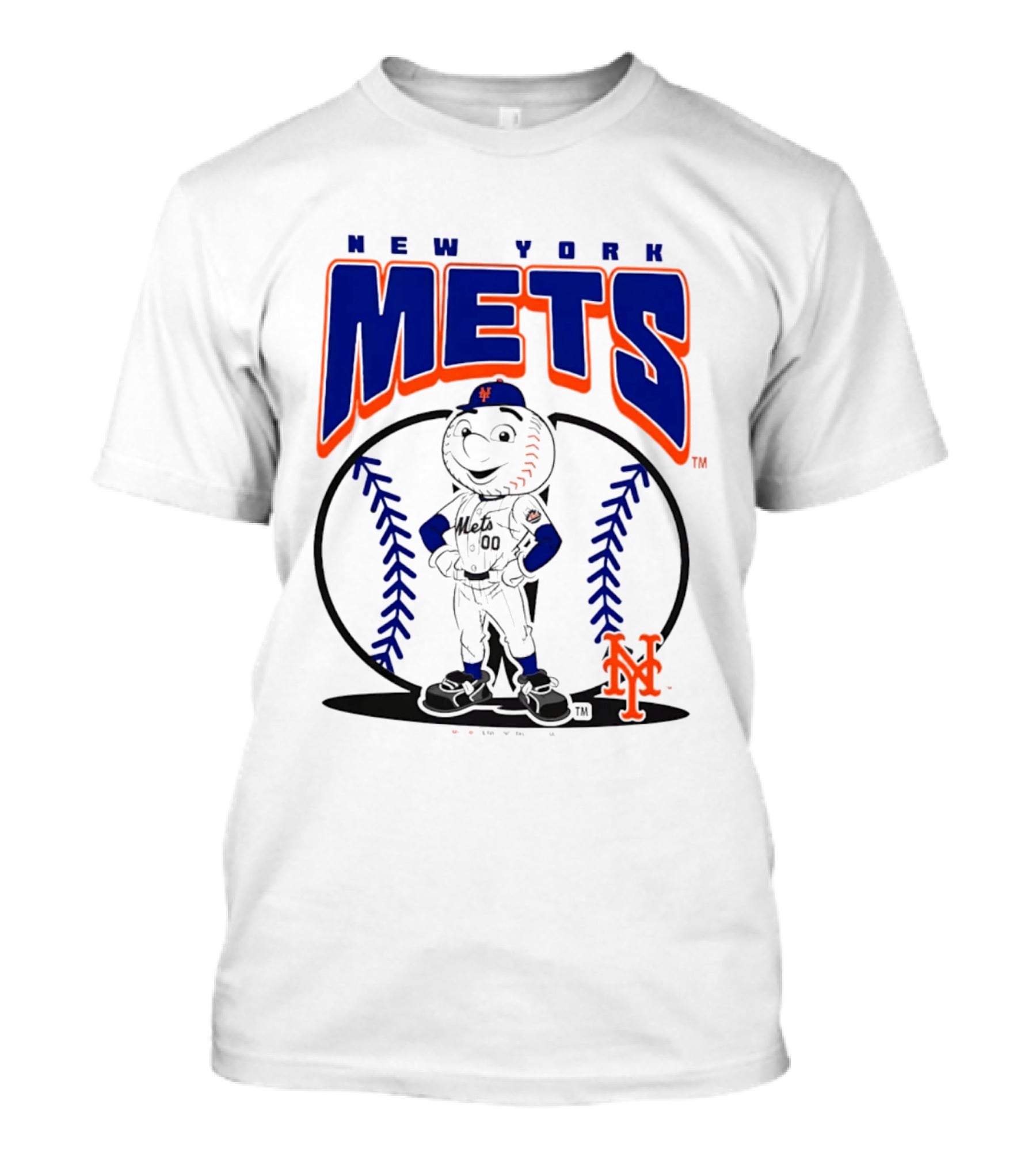 New York Mets Mr. Met Baseball 2026 Mania MLB Team Spirit T-Shirt